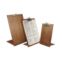Dark Oak Wooden Menu Clipboard with Metal Clip A3, A4 or A5