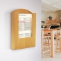 Great for use as a wooden wall mounted menu holder