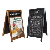 Chalkboard Wooden A Board with Poster Holder