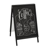 A1 Black A Board with 2 x Chalkboard Inserts