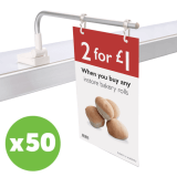 Magnetic Banner Hangers Pack Of 50