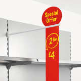 Aisle Fin Holder with Double Slot