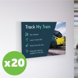 Acrylic A3 Poster Sleeve Landscape Pack Of 20