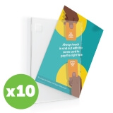 Acrylic A4 Poster Sleeve Portrait Pack Of 10