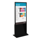 49" Black Digital Totem with Android Touchscreen