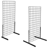 Black Grid Mesh Display Stands