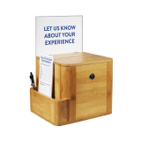 Bamboo Suggestion Box with Lock