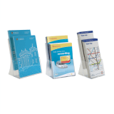 Two Tier Leaflet Holder with Removable Divider