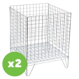 Large White Dump Bins Pack of 2