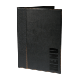 Contemporary Faux Leather Menu Covers 