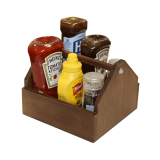 Wooden Condiment Holder