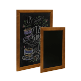 A1 Chalk Board with Light Oak Frame