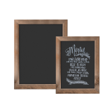 Chalkboard with Dark Wood Frame