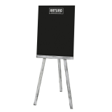 Distressed White Easel with Branded Chalkboard