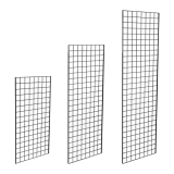 Black Grid Mesh Panels