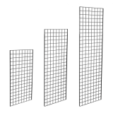 Black Grid Mesh Panels