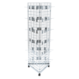 Three Sided Gridwall Stand with Hooks