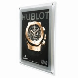 A4 LED Illuminated Wallmount Poster Kit - silver