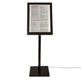 LED Menu Display Stand with External Battery Pack