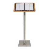 Floor Standing Stainless Steel Menu Stand