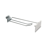 Double Prong Slatwall Hook with Ticket Holder