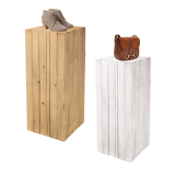 Wooden Plinth Display Set of 2