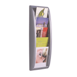 Premium Silver 5 Tier A5 Wall Mounted Leaflet Holder