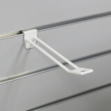 Slatwall Euro Hook White