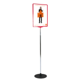 Large Showcard Stand with Round Base
