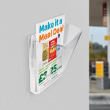 Stackable A4 Leaflet Holder Wall Mounted