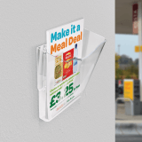 Stackable A4 Leaflet Holder Wall Mounted