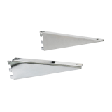 Twin Slot Brackets for Wooden Shelves x 2