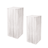 Wooden Plinth Display Set of 2