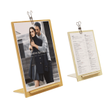 Wooden Menu Holder with Clip