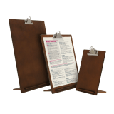 Wooden Menu Holder with Metal Clip