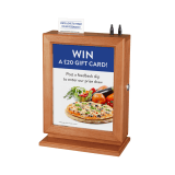 Wooden Suggestion Box with Poster Holder