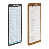 Wooden Wine List Clipboard