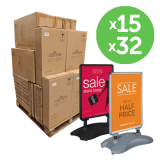 A1 Water Base Pavement Sign Multipacks of 15 or 32