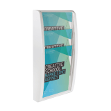 Tiered Leaflet Holder Wall Mounted