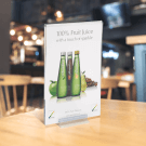 SuperGrip sign holder for countertop displays