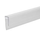 J Section Sign Holder made from clear PVC