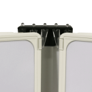 Flip file book with wall fixing