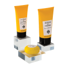 Acrylic display blocks to height add to smaller products