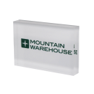 Acrylic branding blocks for retail