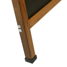 Rubber feet on the Wooden A Board for stability