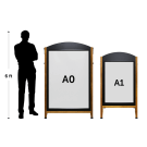 Wooden A Frame in A0 and A1 sizes