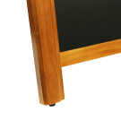 Chalkboard wooden A board with wooden frame and legs