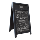 Black Chalkboard A Frame with Poster Holder