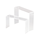 Acrylic shoe stand available in 6cm and 12cm sizes