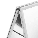  White A Board Pavement Sign with hinges for easy storage